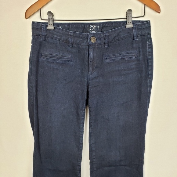 LOFT straight leg dark wash jeans Size 4 - Picture 4 of 7